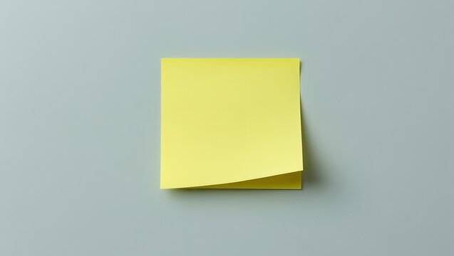 Simple Yellow Sticky Note for Daily Use