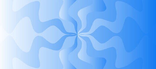 Blue abstract background rays from waves