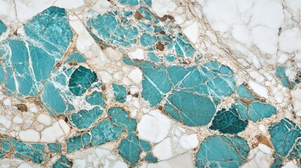 Elegant Turquoise Stone Texture with Marble Background Details