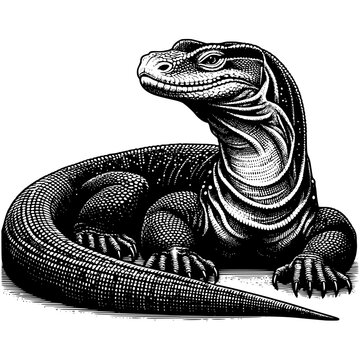 Comodo Dragon Illustration