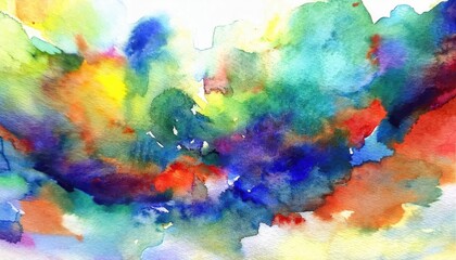 Vibrant and Expressive Abstract Watercolor Painting, Showcasing a Swirling Dance of Colors and Textures in an Impressionistic Manner.
