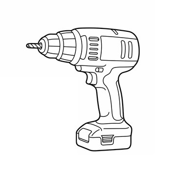 electric drill sketch 