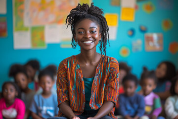 Teacher employs sign language to enhance learning in an inclusive classroom