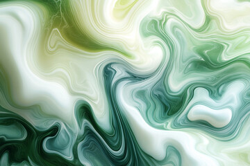 Swirling marble patterns in blue, green, and white hues blend gracefully