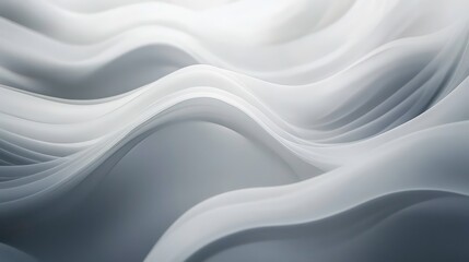 Abstract grayscale wave background, flowing smooth curves, elegant and modern design.