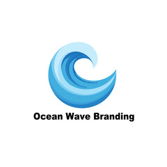 Obraz premium Ocean Wave Vector Logo Design