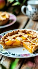 A Slice of Peachy Perfection: Exquisite Homemade Peach Pie