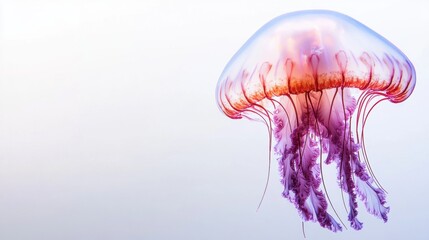 Graceful Transparent Jellyfish Floating in Calm Waters