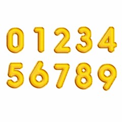 3d gold numbers, gold numbers set, Vector golden numbers. Set of gold numbers	