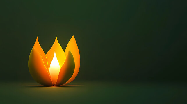 Stoplicht op oranje groen en oranje - frontaal aanzicht. Firepetal. Illustration
