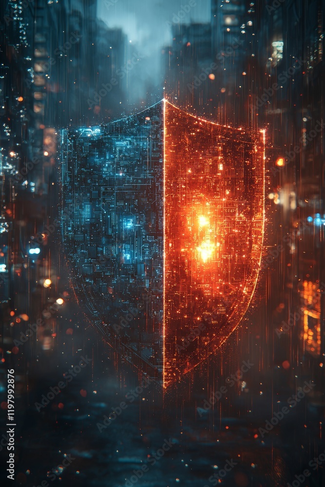 Poster data protection and cybersecurity on internet server networks with secure login to safeguard privacy