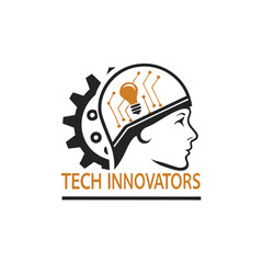 Modern Tech Innovators logo vector art for company branding. Sleek, professional, and creative design for business identity and corporate logos. Perfect for tech-driven industries.