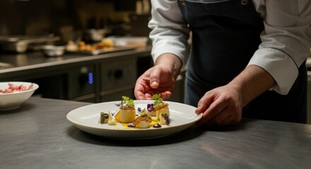 Chef is preparing a plate of food