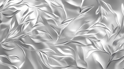 Silver aluminum foil texture offering a sleek metallic look. Frostthorn. Illustration