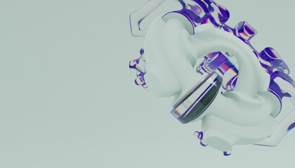 3d Abstract Design. 3d render © neurostructure