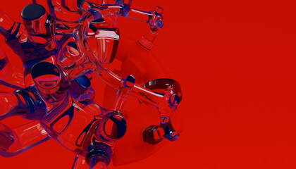 3d Abstract Design. 3d render © neurostructure