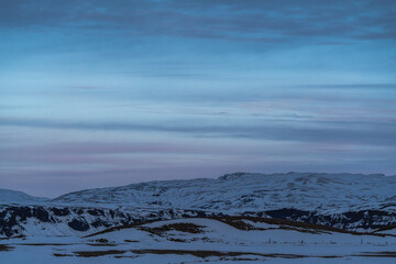 beautiful pastel sunset pretty iceland winter