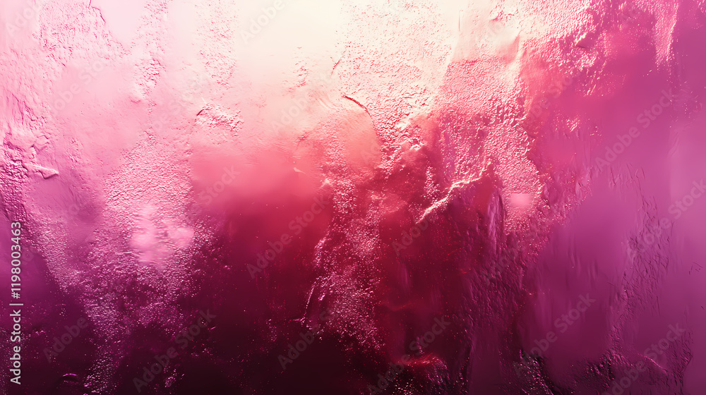 Wall mural pink foil metallic wall with glowing shiny light, abstract texture background blank empty with copy 