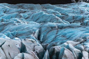 Glacier Iceland special ice winter frozen thick old ice melt global warming