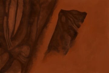 Abstract image for printing - digital painting. The picture is painted by hand on a tablet. © neurostructure