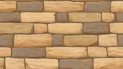 Detailed Stone Wall Pattern, Perfect for Interior and Exterior Design, Seamless Texture, Vintage Stone Facade, Rustic Stonework, Classic Masonry