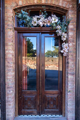 You will find the visual you are looking for in these photographs consisting of colored wood, metal and ornate doors.