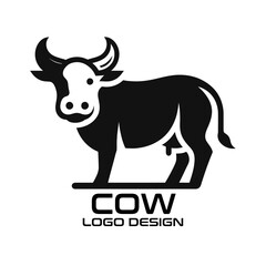 Cow Vector Logo Design