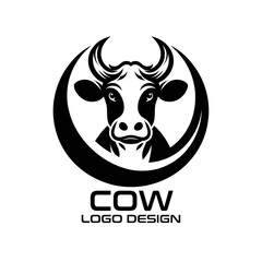 Cow Vector Logo Design