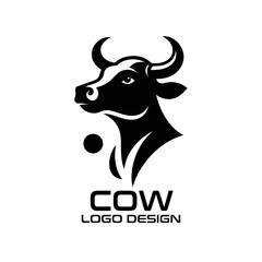 Cow Vector Logo Design