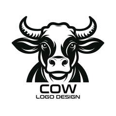 Cow Vector Logo Design