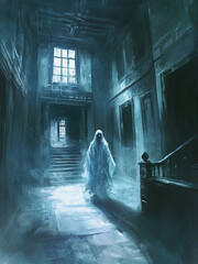Ghost in Haunted House