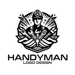 Handyman Vector Logo Design