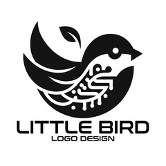 Little Bird Vector Logo Design
