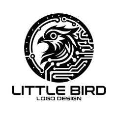 Little Bird Vector Logo Design