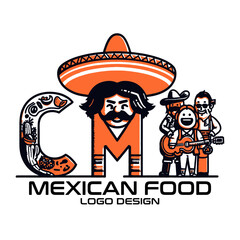 Mexican Food Vector Logo Design