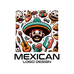 Mexican Vector Logo Design