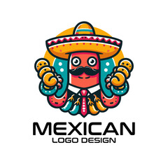 Fototapeta premium Mexican Vector Logo Design