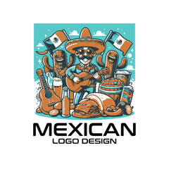 Mexican Vector Logo Design