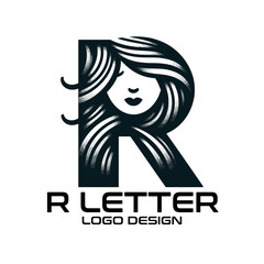 R Letter Vector Logo Design