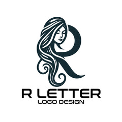 R Letter Vector Logo Design