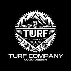 Turf Company Vector Logo Design