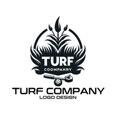 Fototapeta premium Turf Company Vector Logo Design