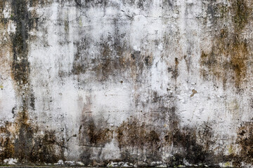Weathered concrete wall with stains and texture