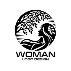Woman Vector Logo Design