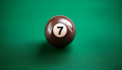 brown number 7 pool ball