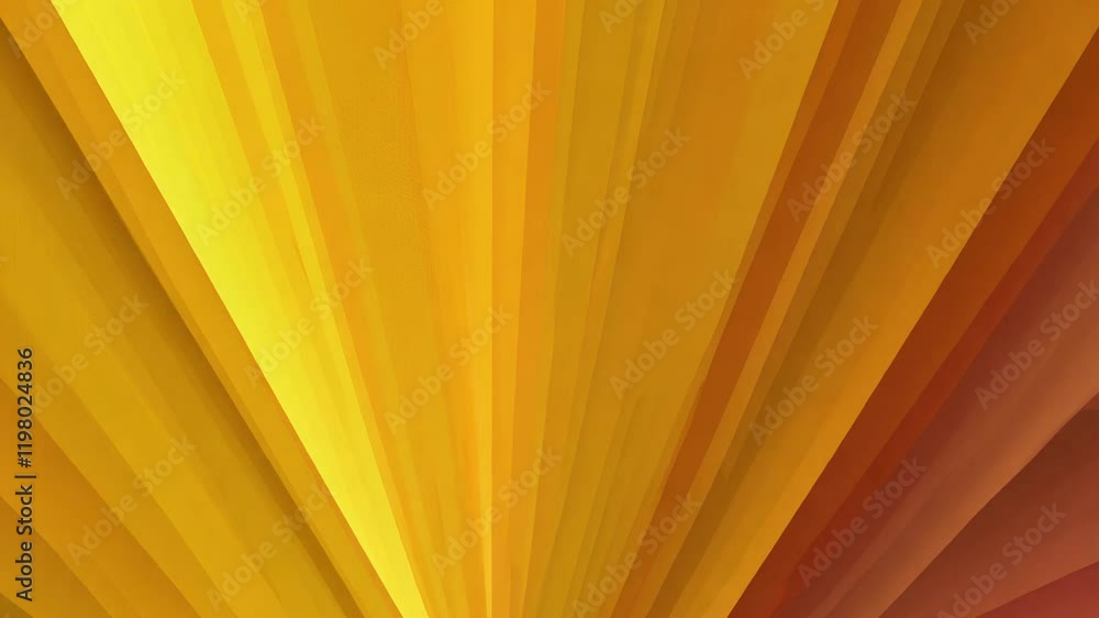 Poster ambient light, the camera pans left to reveal an angular gradient transitioning from mustard yellow 