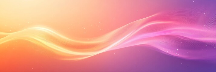 Abstract Background, Vibrant Colors with Swirling Wave Patterns in Orange, Pink, and Purple Hues