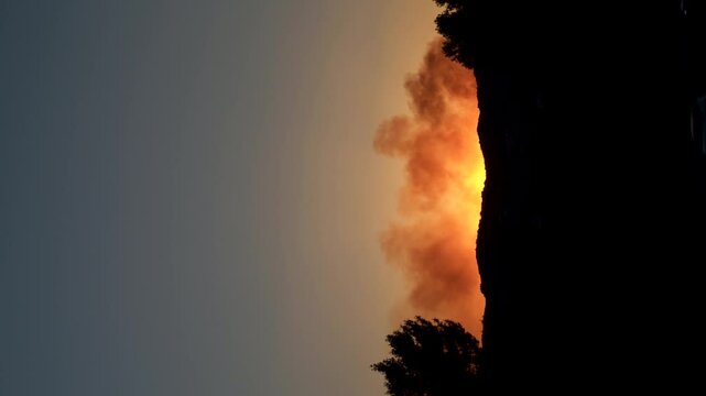Wildfire Smoke Over Pacific Palisades, Los Angeles - January 13, 2025
