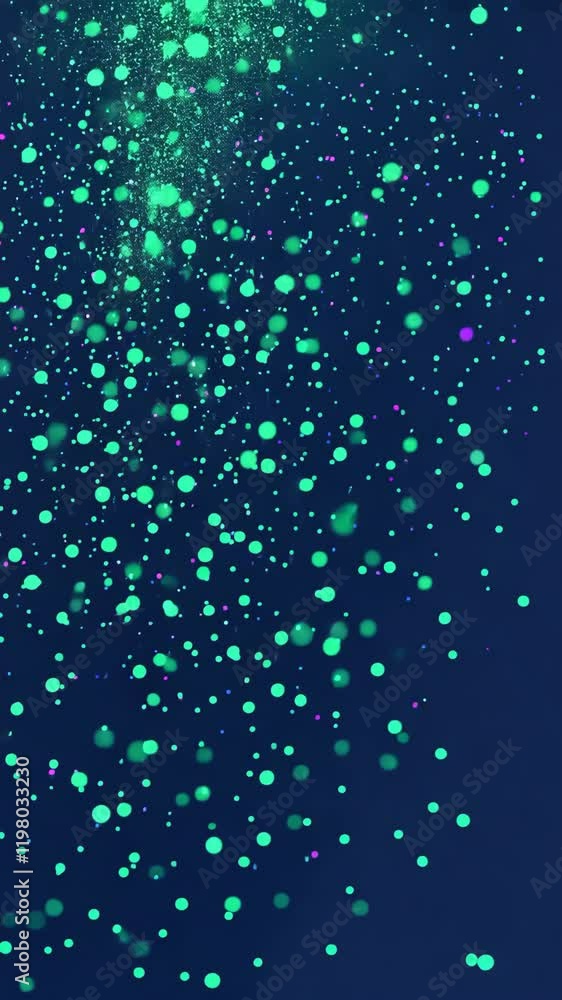 Aufkleber bright teal bubbles float serenely against a deep navy background creating a tranquil and mesmerizin