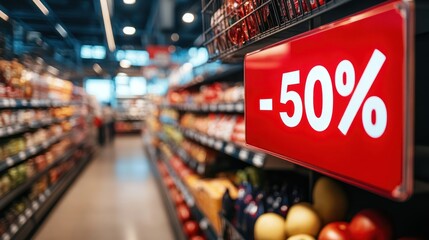Supermarket Sale: 50% Off!